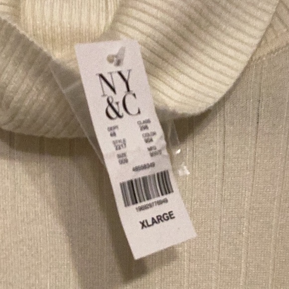 New York & Company Cream Turtle Neck Sweater - Picture 5 of 16